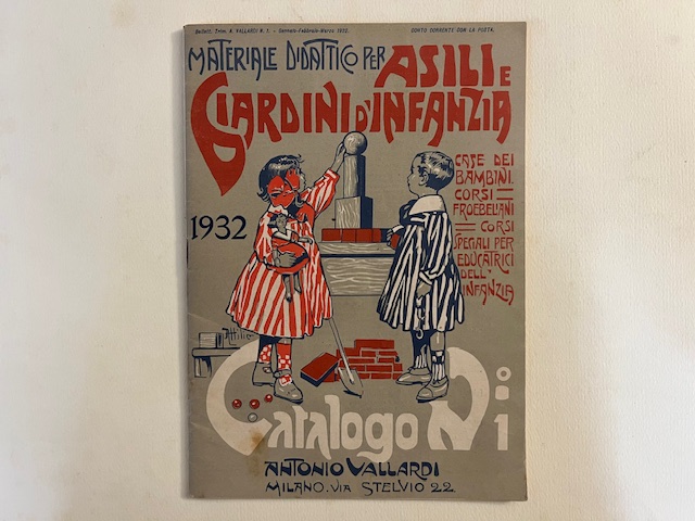 Materiale didattico per asili e giardini d'infanzia. Catalogo n. 1, Antonio Vallardi